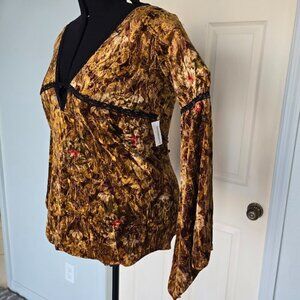 Solemio Crushed Velvet Top, Size Large